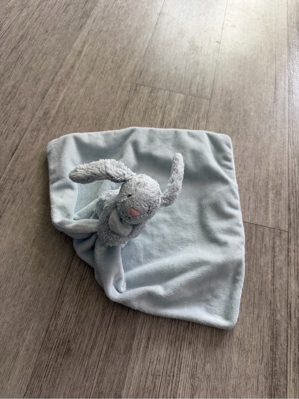 Jellycat Bashful Bunny blue security blanket soother lovey